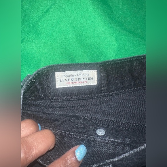 Levi’s High Rise Loose Fit Wide Leg Black Jeans size 28 - Picture 9 of 13